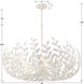 Broche 12 Light 42 inch Matte White Chandelier Ceiling Light