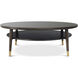 Stratton Street 48 X 48 inch Fumed Cocktail Table, Wooden, Round, Spencer Green Park