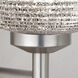 Lasso 1 Light 5 inch Satin Nickel Mini Sconce Wall Light in Halogen, Glitter Glass