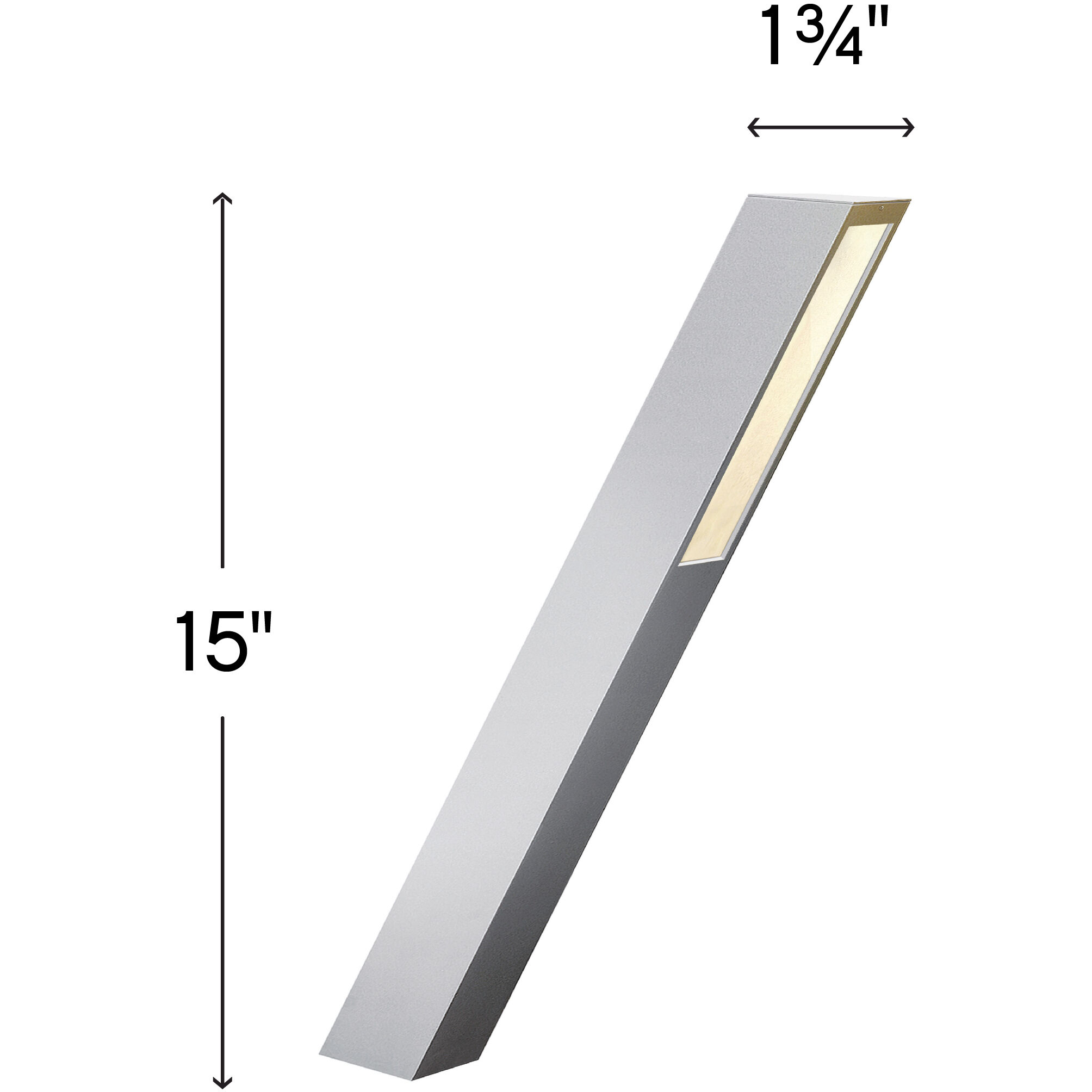 Piza 12v 1.50 watt Titanium Landscape Path Light