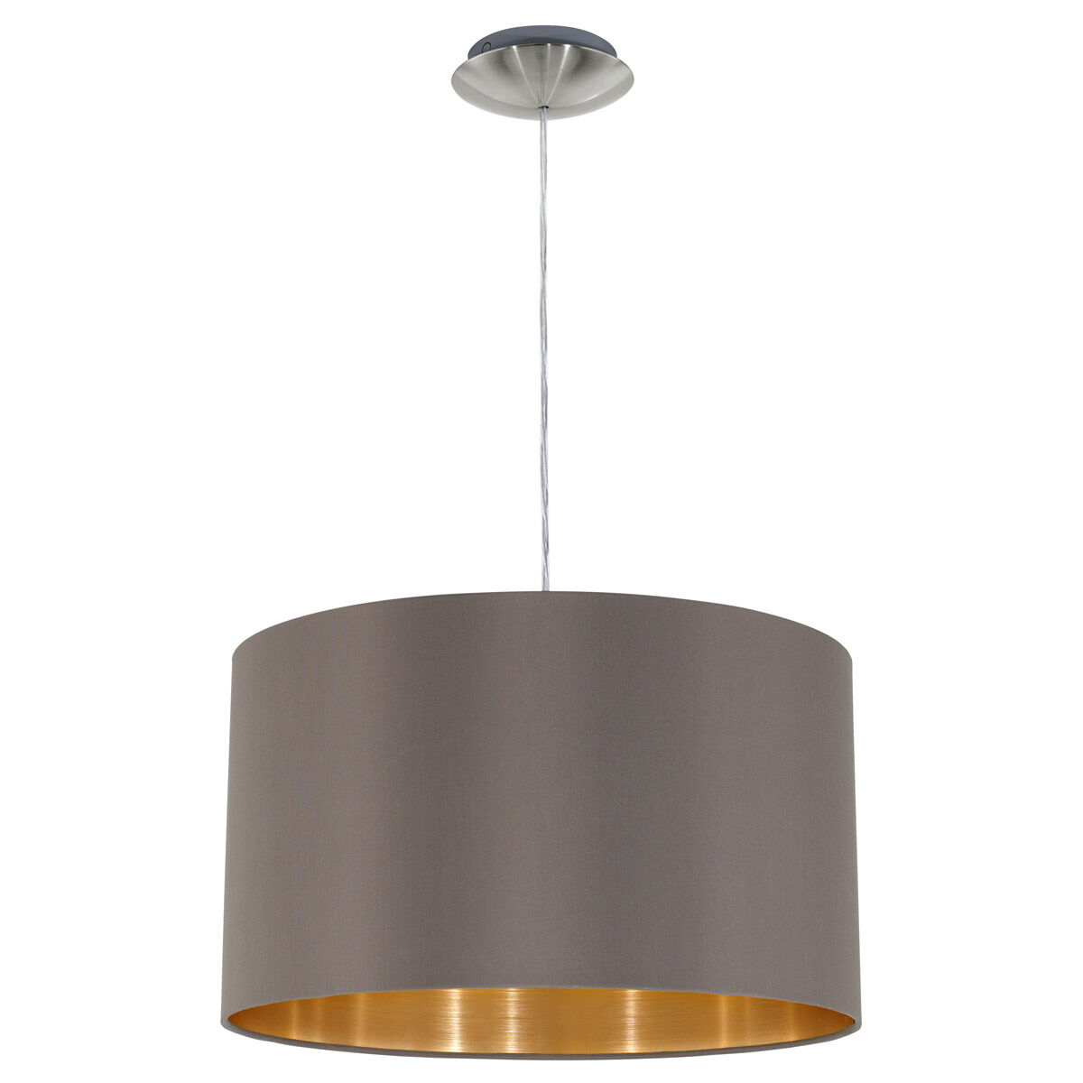 Maserlo 1 Light 15 inch Satin Nickel Pendant Ceiling Light