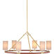 Ellerston 6 Light 39 inch Brushed Brass Chandelier Ceiling Light
