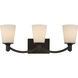 Laguna 3 Light 24 inch Forest Bronze Vanity Light Wall Light