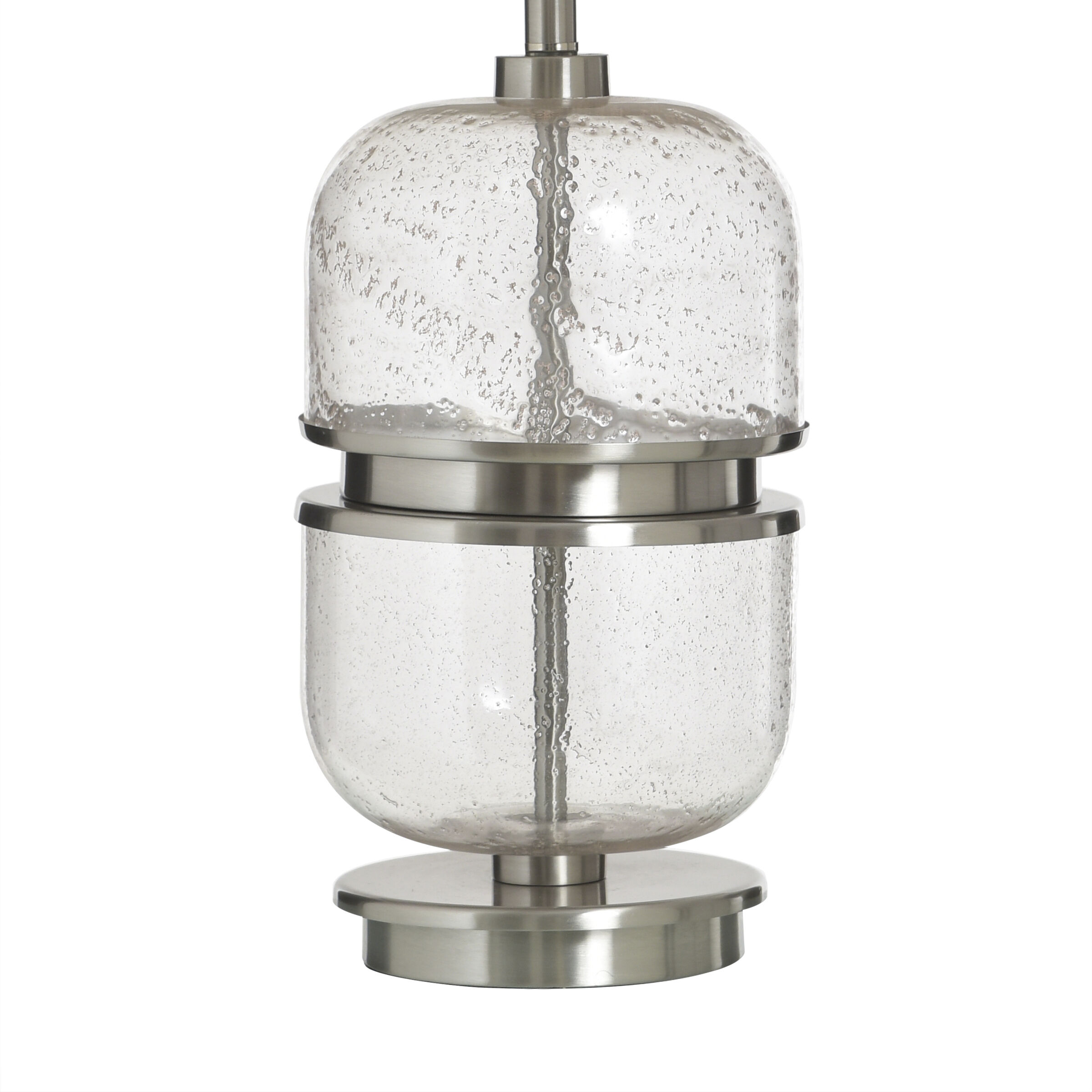 Cameron 33 inch 150.00 watt Clear Seeded Table Lamp Portable Light