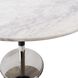 Micca White and Gray with Silver Bistro Table