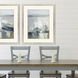 Echoes of the Sea Blue and Gray and Green and White Framed Art