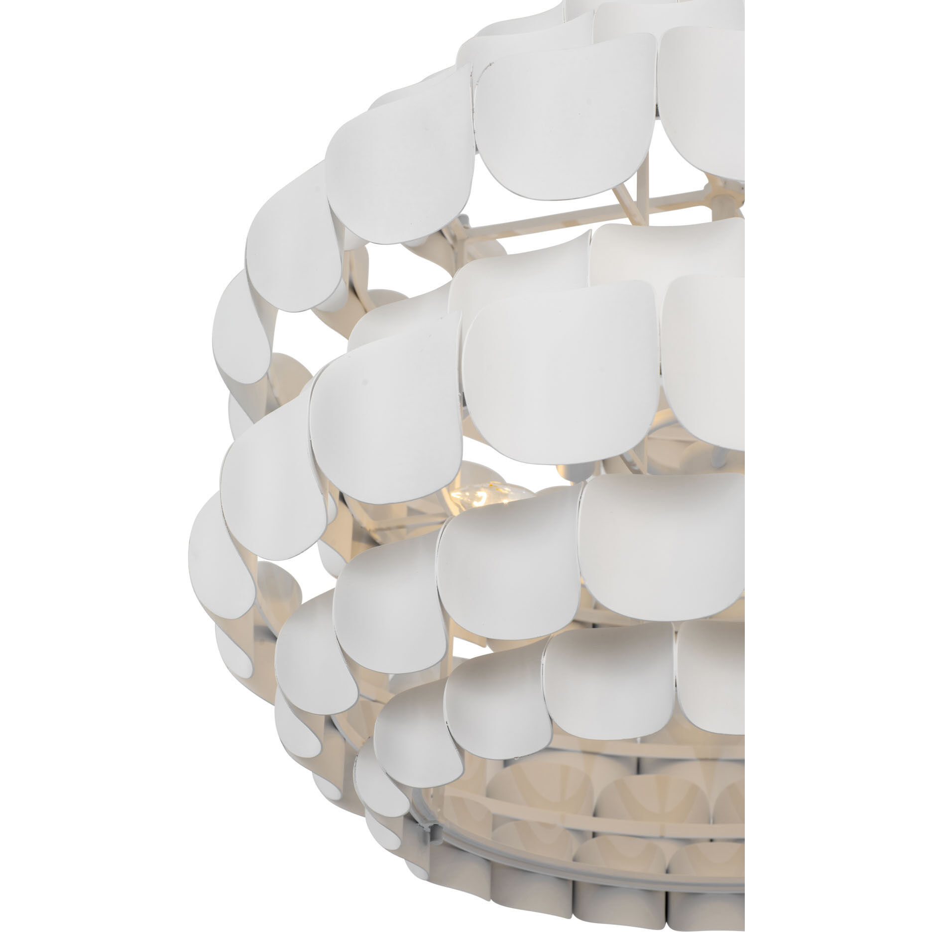 Swoon 6 Light 26.5 inch Matte White Pendant Ceiling Light, Smithsonian Collaboration