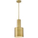 Casey 1 Light 9 inch Lacquered Brass Pendant Ceiling Light