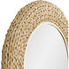 Athena 30.25 X 30.25 inch French Gold with Natural Seagrass Wall Mirror