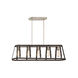 Presidio 5 Light 40 inch Rustique Linear Chandelier Ceiling Light
