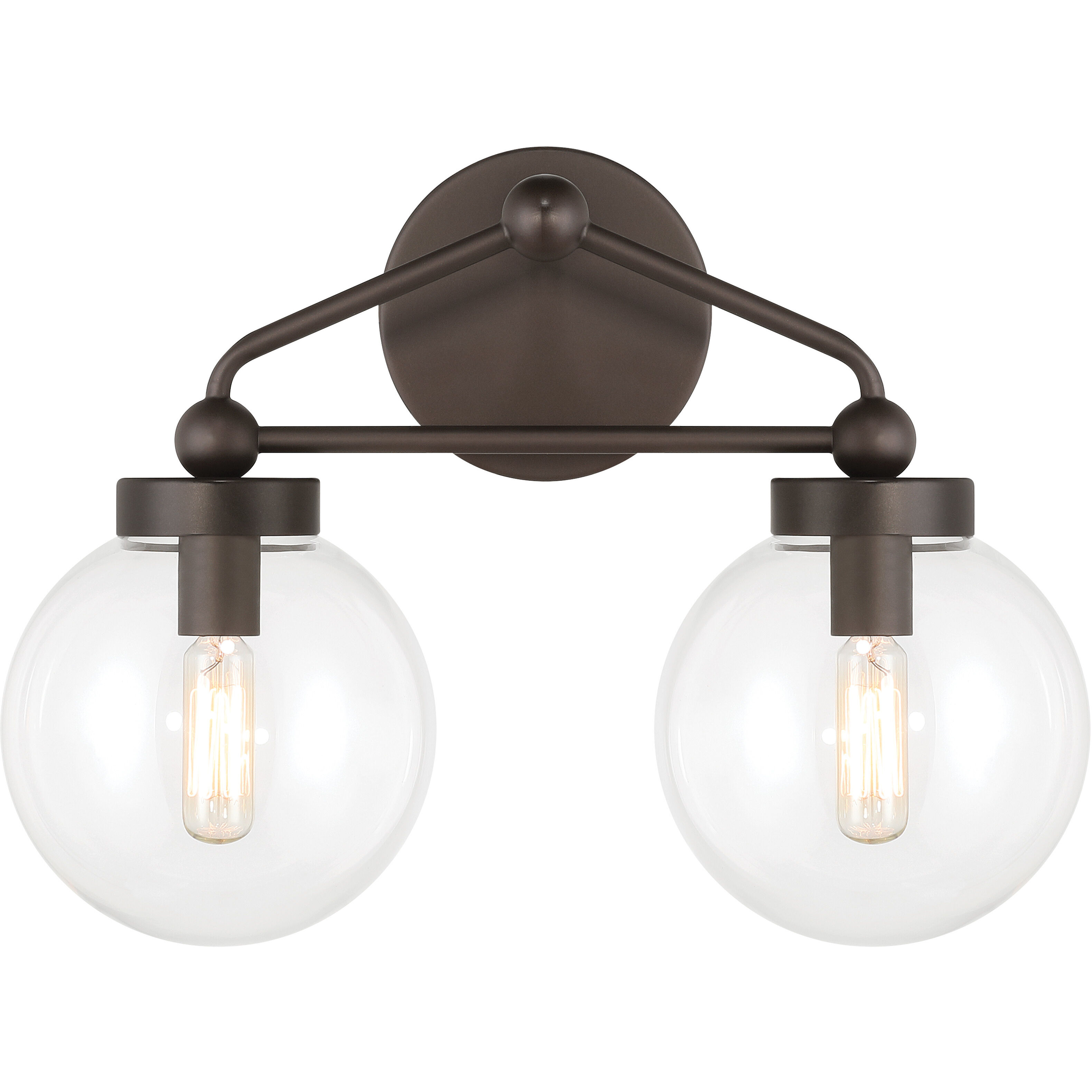 Stella 2 Light 14.75 inch Dark Bronze Vanity Light Wall Light