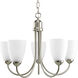 Gather 5 Light 20.5 inch Brushed Nickel Chandelier Ceiling Light