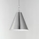 Veritas 1 Light 12 inch Satin Nickel Single Pendant Ceiling Light