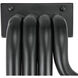 Sweeny 4 Light 19 inch Matte Black Sconce Wall Light