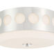 Kirby 2 Light 13.25 inch Polished Nickel Flush Ceiling Light