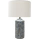 Brenda 26.75 inch 100 watt Slate Gray Table Lamp Portable Light
