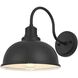 Aron 1 Light 11 inch Black Outdoor Wall Sconce