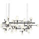 Nebula LED 79.75 inch Satin Black Chandelier Ceiling Light