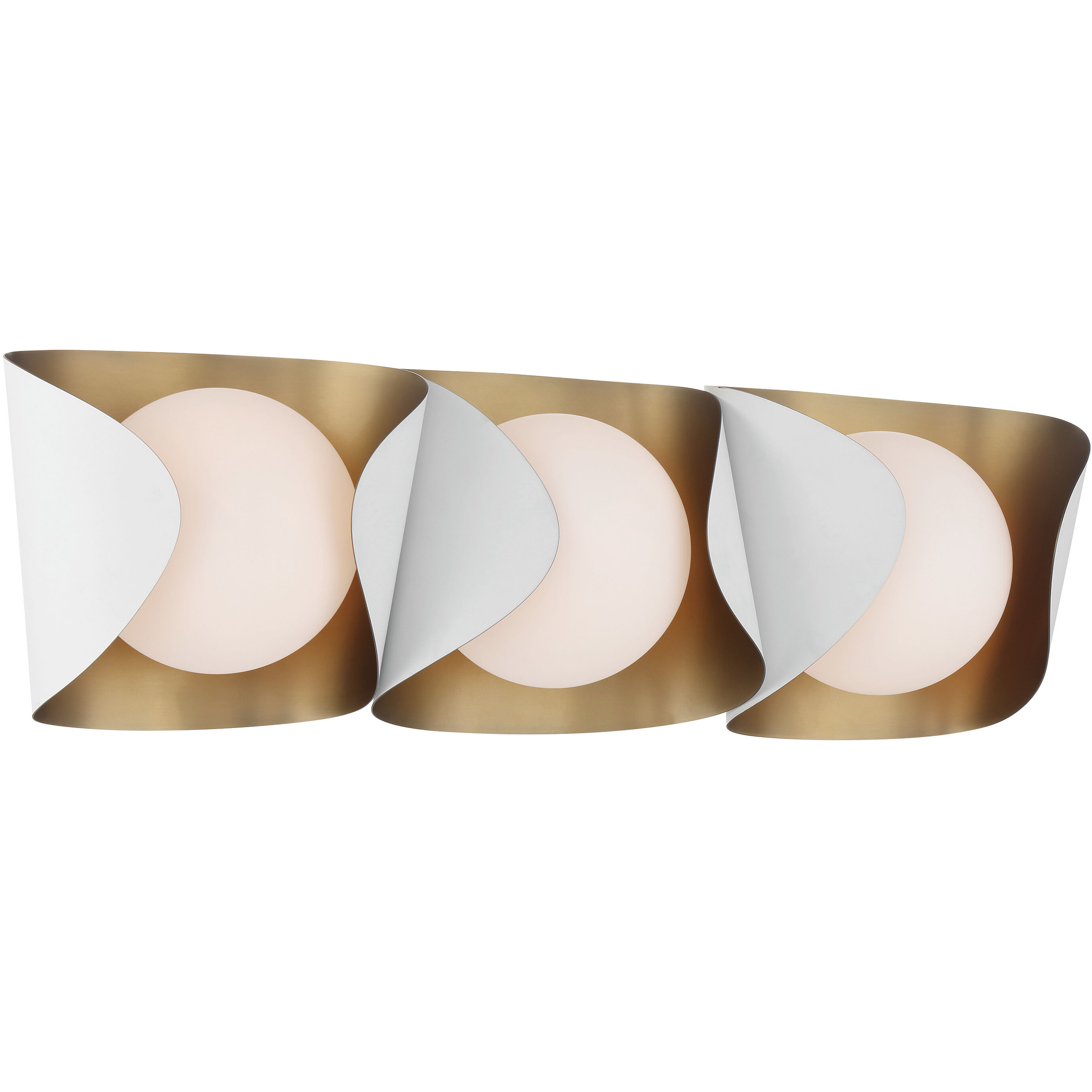 Flare 3 Light 24 inch Sand White Vanity Light Wall Light