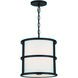 Hulton 3 Light 13 inch Matte Black Mini Chandelier Ceiling Light