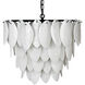 Lotus 4 Light 27 inch Matte Black Chandelier Ceiling Light, Large