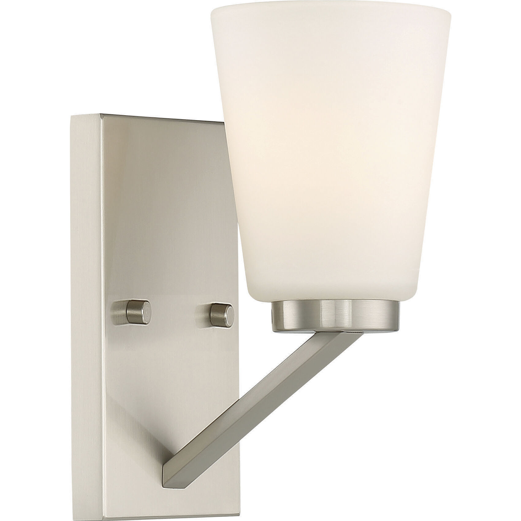 Nome 1 Light 4.75 inch Brushed Nickel Vanity Light Wall Light