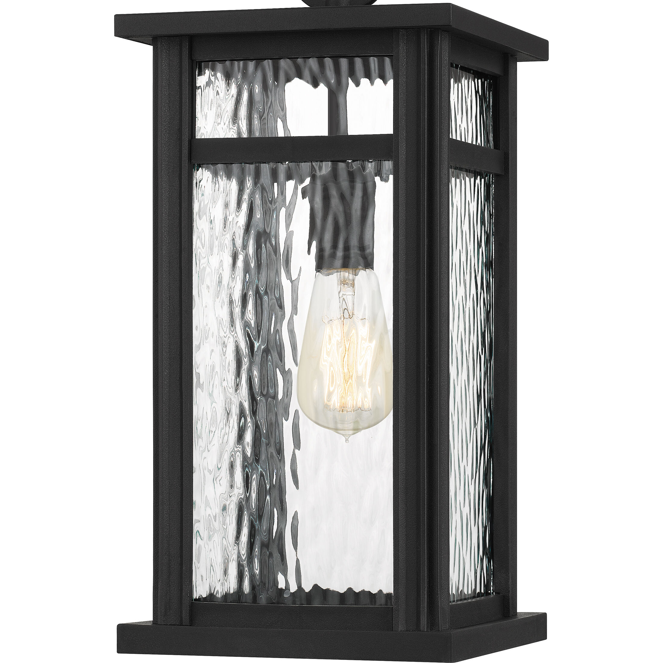 Moira 1 Light 8 inch Earth Black Outdoor Hanging Lantern, Large