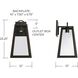Leighton LED 23.25 inch Oiled Bronze Outdoor Wall Lantern