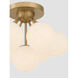 Lunara 7 Light 18.25 inch Legacy Brass Semi-Flush Mount Ceiling Light