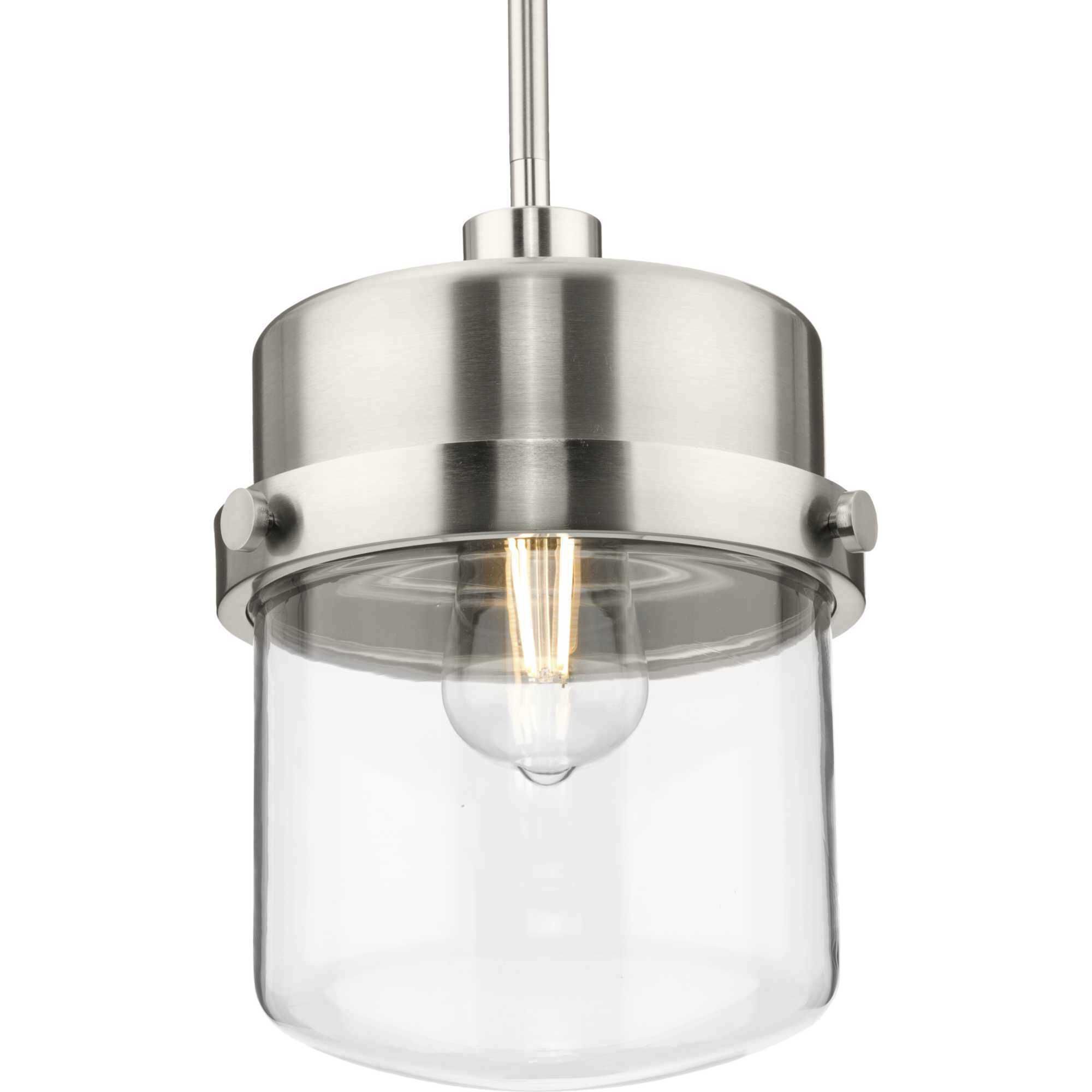 Beckner 1 Light 8 inch Brushed Nickel Pendant Ceiling Light