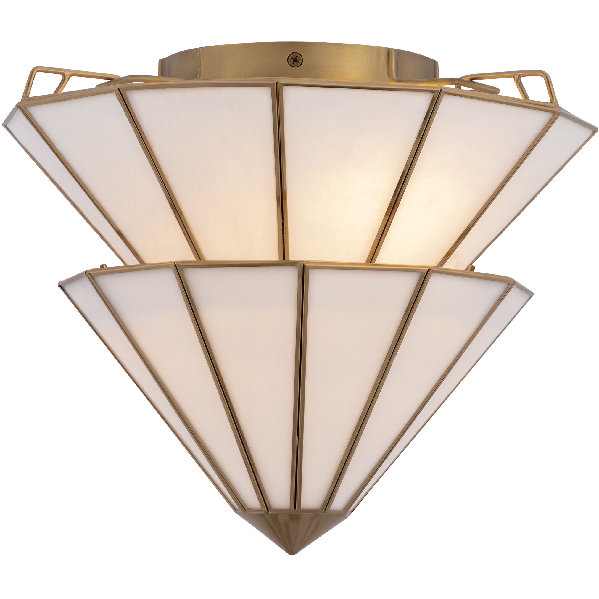 Jaxen 3 Light 17.75 inch Legacy Brass Semi-Flush Mount Ceiling Light