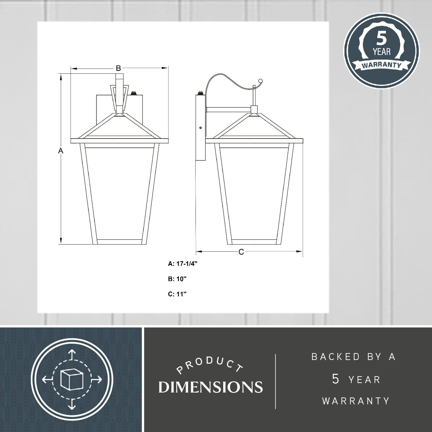 Derby LED 17.25 inch Matte Black Outdoor Wall