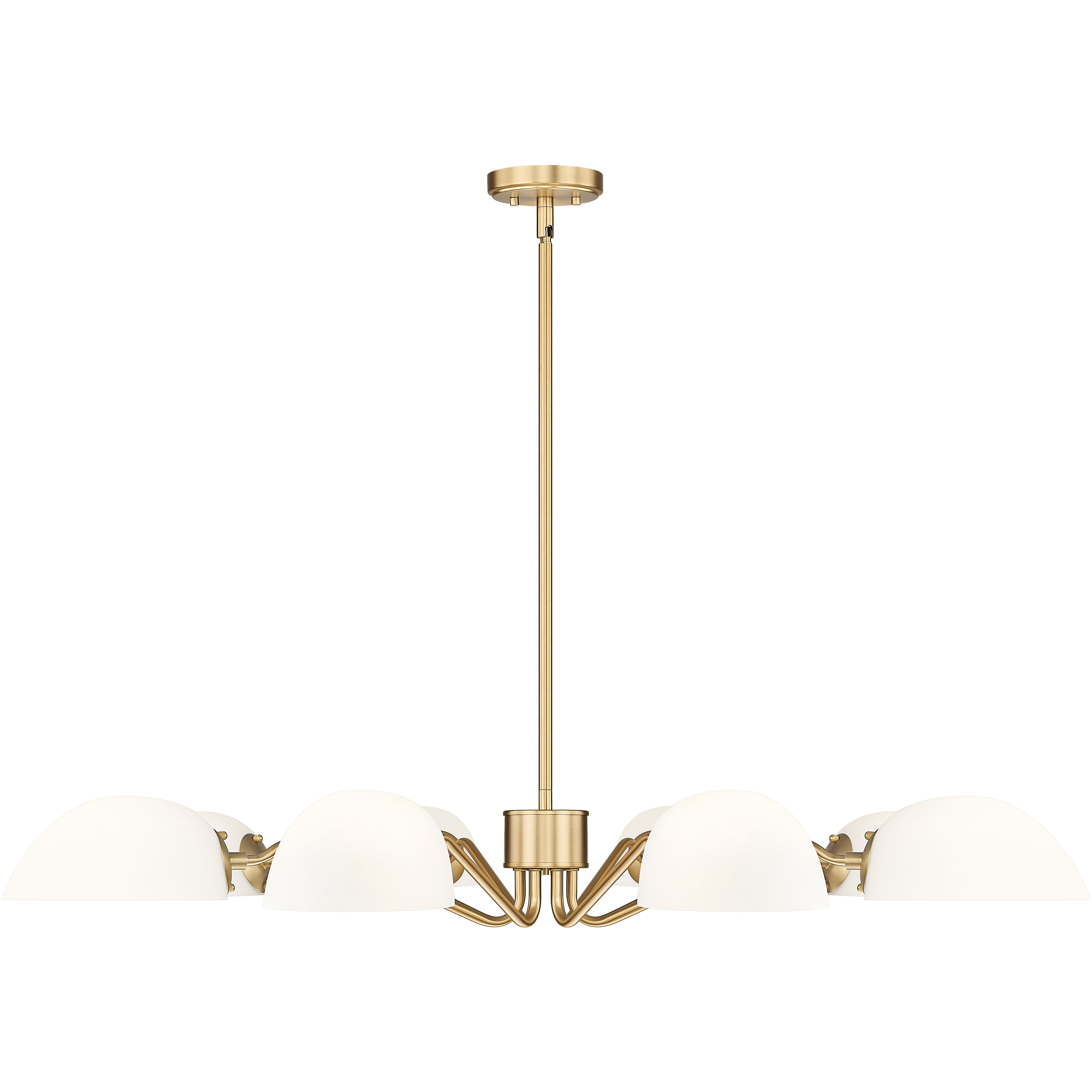 Breton 8 Light 46 inch Modern Gold Chandelier Ceiling Light
