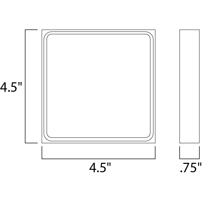 Alumilux Outline LED 4.5 inch White Outdoor Wall Sconce
