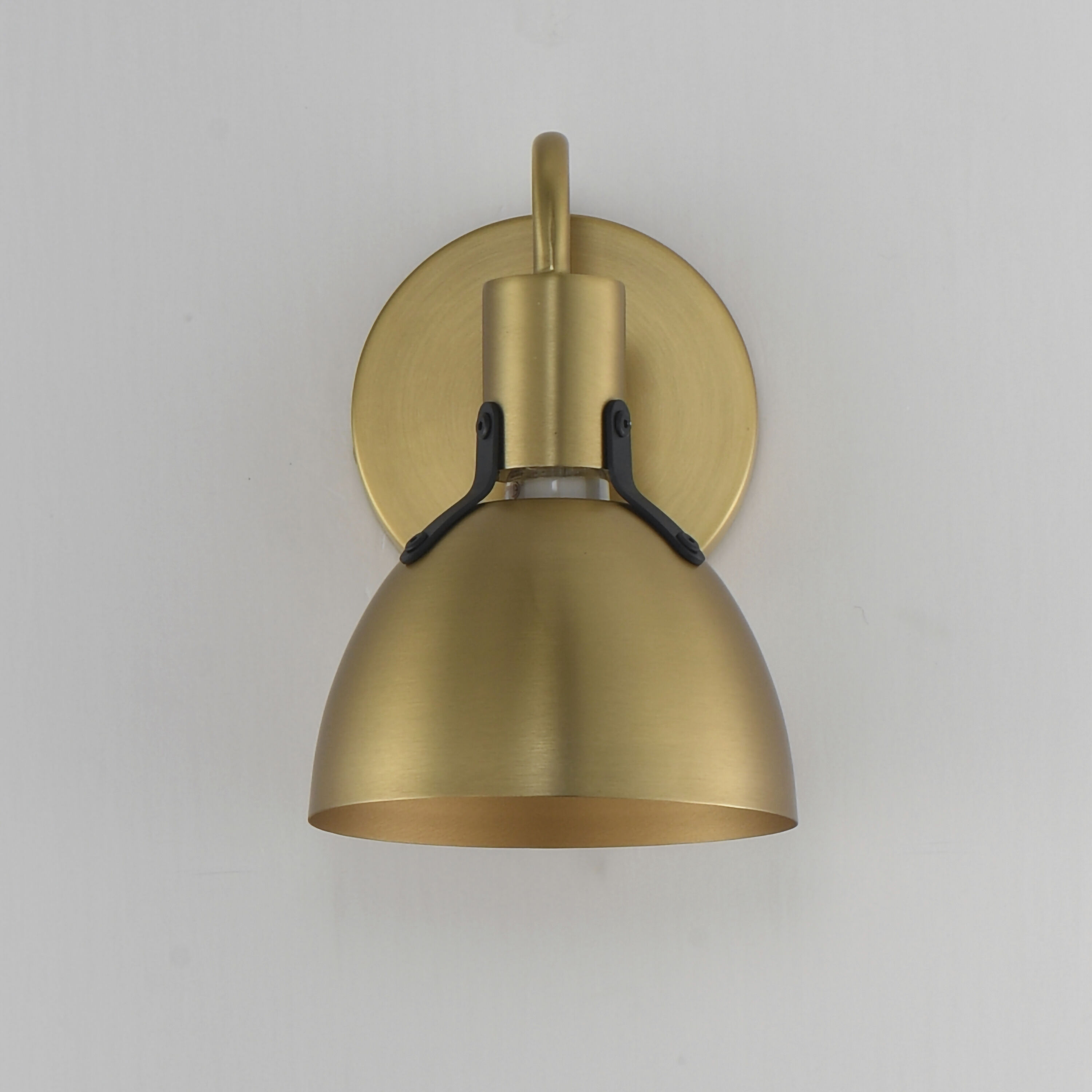 Dusk 1 Light 6 inch Satin Brass Bath Vanity Wall Light