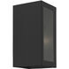 Winfield 1 Light 9 inch Textured Black with Brushed Nickel Candles Outdoor Small Sconce, Small