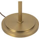 Alora Mood Sloan 68.13 inch 60 watt Brushed Gold and White Linen Floor Lamp Portable Light