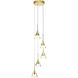 Artisan Collection/AMALFI Series 5 Light 11 inch Gold Pendant/Chandelier Ceiling Light