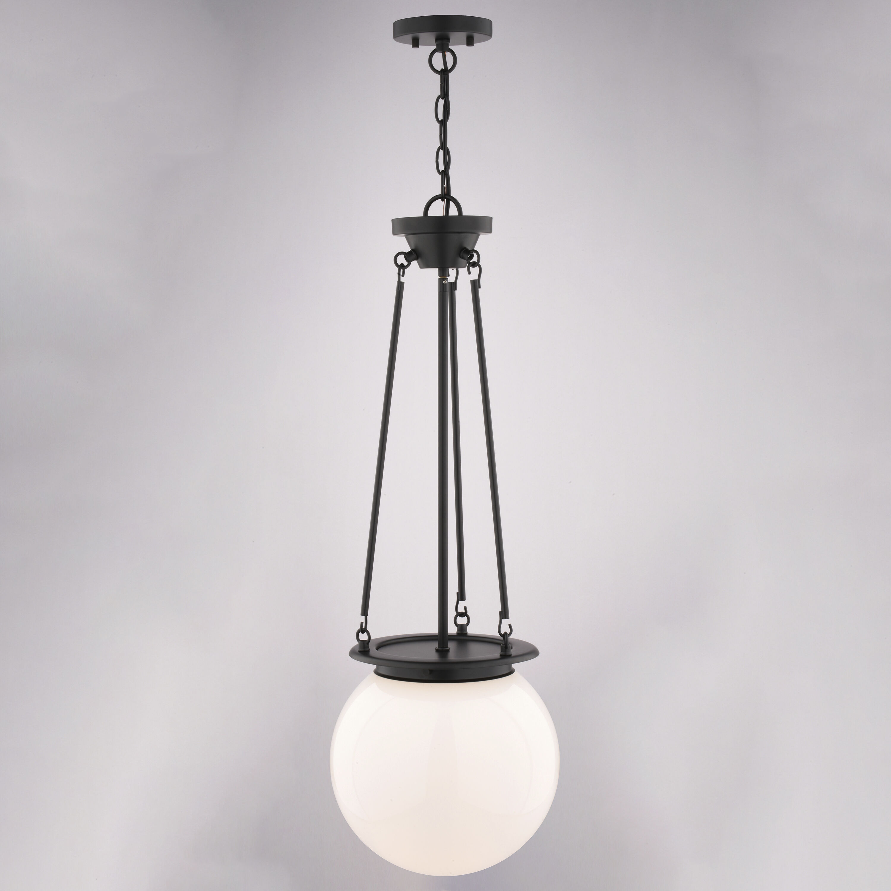 Kent 1 Light 11.75 inch Matte Black Pendant Ceiling Light