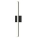 Stix LED 0.75 inch Satin Black Vanity Light Wall Light