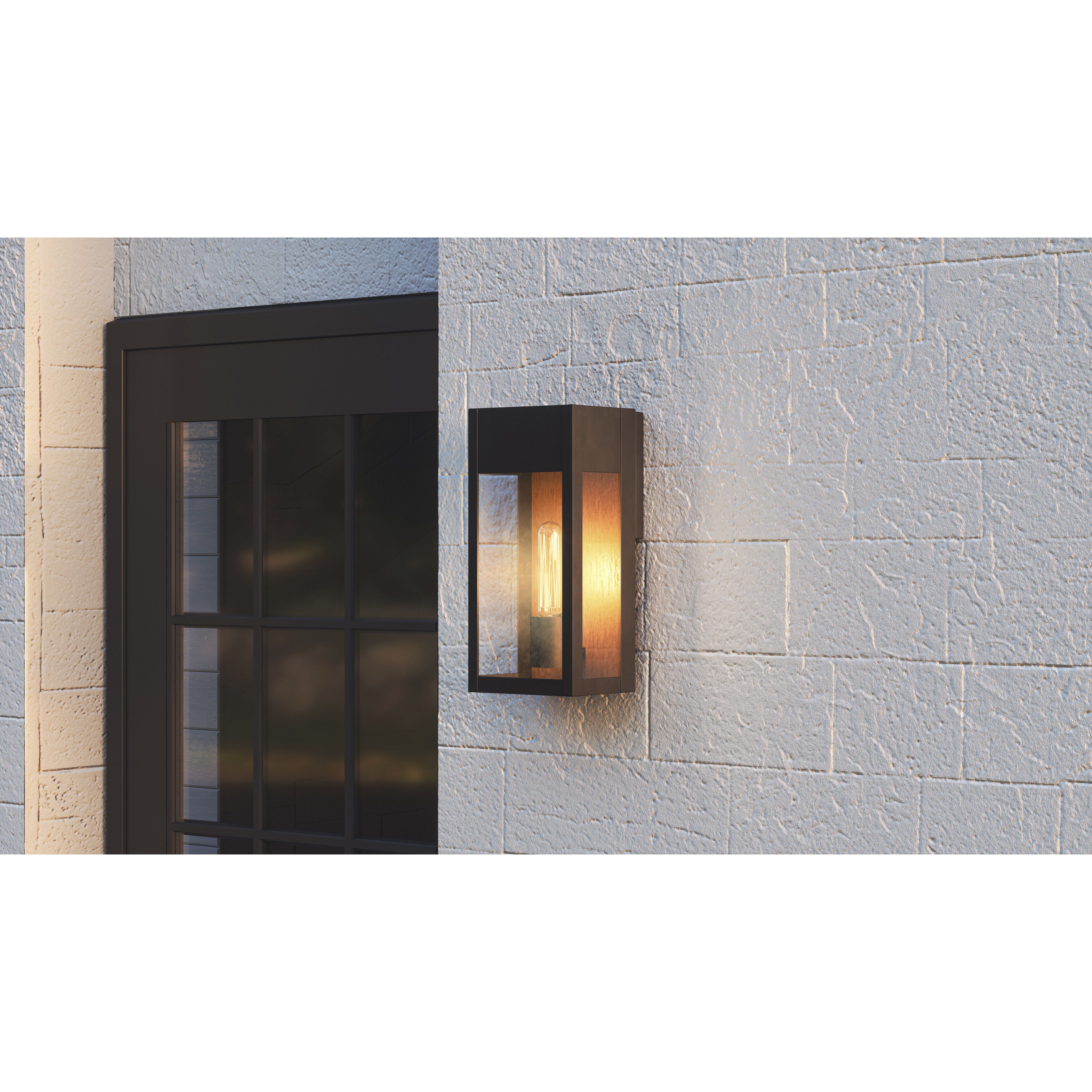 Maren 1 Light 13 inch Matte Black Outdoor Wall Lantern, Medium