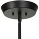 Hoi LED 24 inch Matte Black Chandelier Ceiling Light
