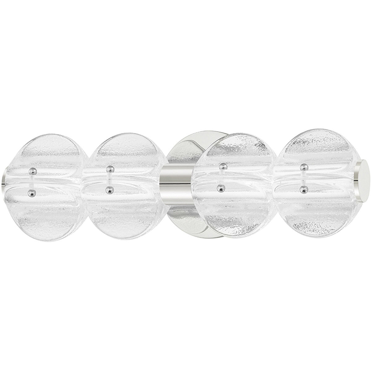 Lindley LED 6.25 inch Polished Nickel Bath Bracket Wall Light