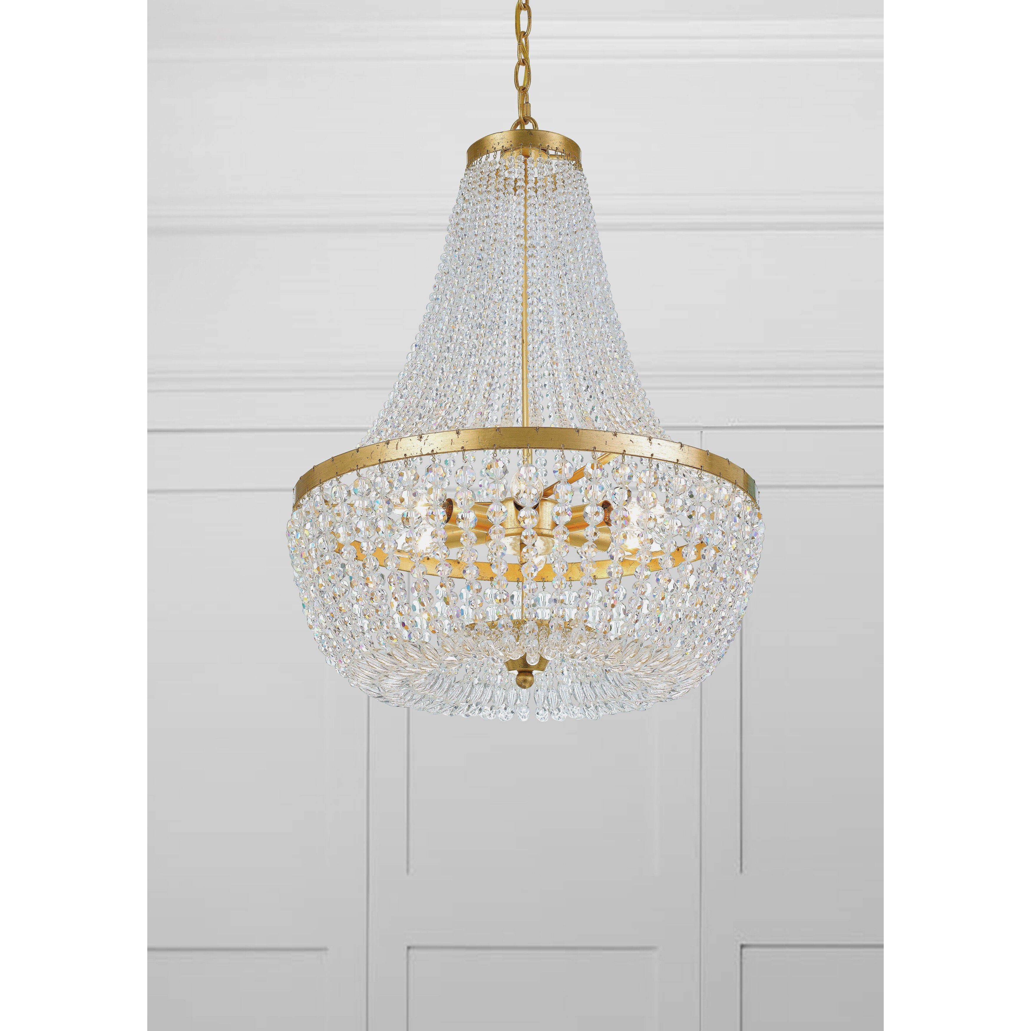 Rylee 6 Light 18.75 inch Antique Gold Chandelier Ceiling Light