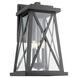 Artesno 3 Light 22 inch Textured Black Outdoor Wall Lantern