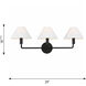 Sean Lavin Colfax 3 Light 29 inch Burnished Brass Sconce Wall Light