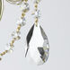 Traditional Crystal Sconce Wall Light in Clear Hand Cut, Polished Brass