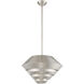 Amsterdam 1 Light 18 inch Brushed Nickel Mini Pendant Ceiling Light
