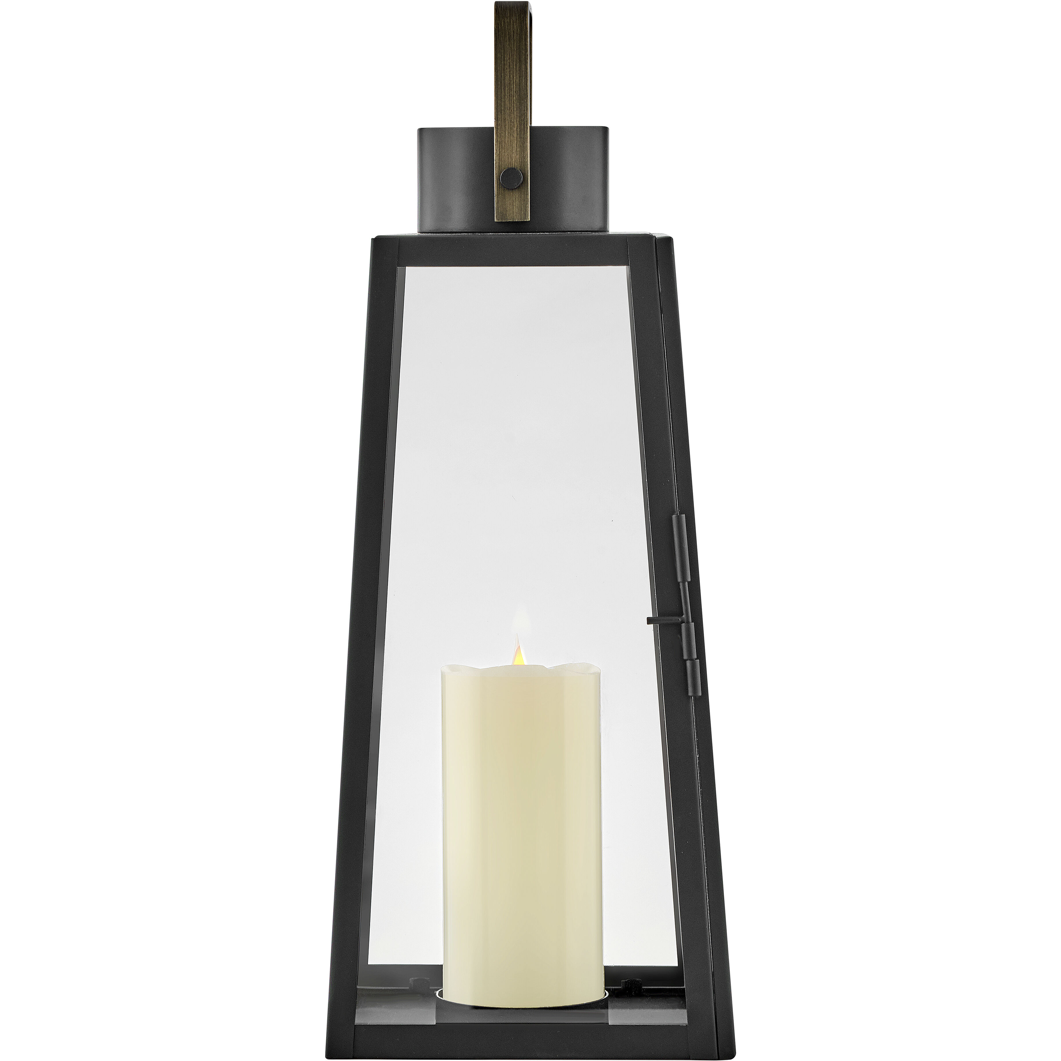 Hugh 7.5 inch Black Outdoor Lantern