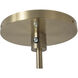 Redondo 72 inch 46 watt Matte Black and Weathered Brass Torchiere Portable Light